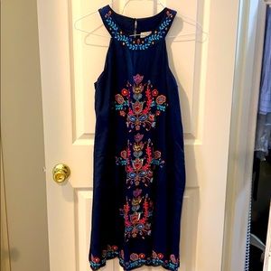 Embroidered, beaded beautiful knee length dress